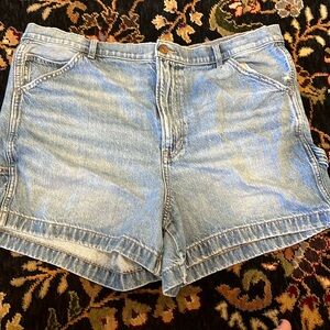 american eagle size 18 denim cargo shorts